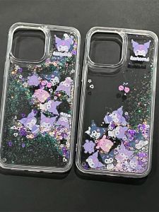 Cartoon Kurokos Uniform Soft Shell Case for  17 pro Max Purple Full Cover Anti-Fall Protection Cute Cool Little Girl