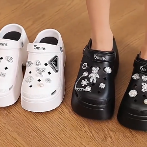 FGMM Sandal Kodok Dewasa Wanita Kekinian Sandal Fuji Sandal Baim Wedges Sandal Jelly Anti-selip NO.567-S19