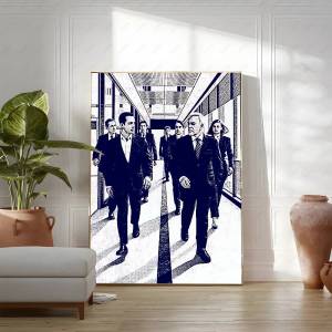 Bandai | Succession TV Series Poster Prints For Living Room Home Decor Classic Amrican TV Show HD Picture Canvas Painting Wall Art