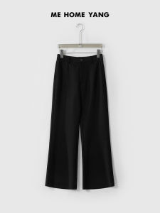 High Waist Slimming Straight Leg Pants Modal Blend Comfortable B Bell Bottom Casual Trousers for Women Summer 2025