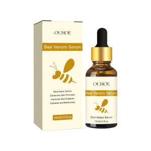 เซรั่มบำรุงผิวหน้า Ouhoe Bee Venom Anti-Aging ผสมสารสกัดจากผึ้ง ช่วยลดเลือนริ้วรอย กระชับผิว สำหรับผิวแห้ง ช่วยให้ผิวกระจ่างใส และชุ่มชื้น 15 มล.