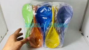 TERMURAH 50 PCS Souvenir Pernikahan Nikah Centong Nasi Plastik Pelangi centong warna RONDOM