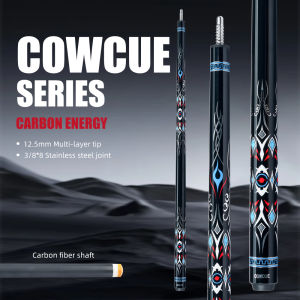 CRICAL คาร์บอนไฟเบอร์ไม้คิวพูลเทคโนโลยีสีดำ Deflection ต่ำ12.4ปลายขนาดมิลลิเมตร3*8/8สลักข้อต่อมืออาชีพบิลเลียด1/2