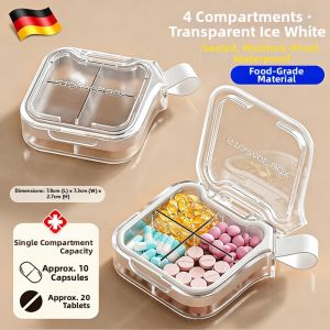QIAOYANMEI | Weekly Pill Organizer Sealed Travel Pill Box