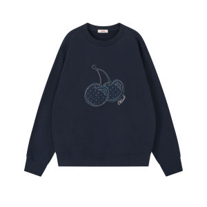Casual Loose Fit Dot Pattern Sweatshirt
