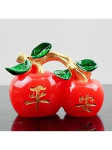 FENGHONGTAO | Resin Creative Desk & Car Decor Item Apple-shaped Figurine