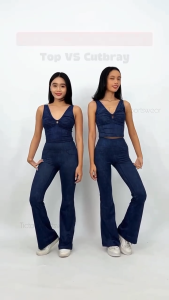 GALENA SERIES DENIM SPORTS BRA + LEGGING CUTBRAY OLAHRAGA / (dijual terpisah) / SETELAN Set Olahraga YOGA WANITA