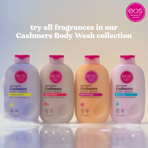EOS Shea Better Cashmere Body Wash 473ml Moisturizing & Nourishing pH Balanced Creamy Gel Formula Paraben & Phthalate Free Sensitive Skin - Imported USA