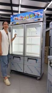 ตู้แช่ 4 ประตู ระบบ Inverter ตู้แช่เย็น+แช่แข็ง ความจุรวม 17.9 คิว / 507.5 ลิตร รุ่น YDM-1005i ยี่ห้อ Sanden