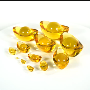 NEW!Lucky Glass Ingot Wedding Opening Gift Decor