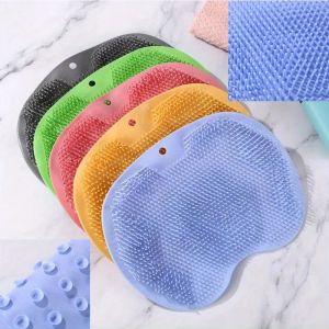 แปรงล้างเท้า RUB กลับพร้อม Sucker แปรงห้องน้ําเครื่องมือนวดเท้า Pad นวดอาบน้ํา Exfoliating Bath Pad ฟองน้ําอาบน้ํา