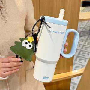 Stainless Steel Thermal Cup with Handle Outdoor Men Women Home Car Tea Storage Cup Gifts Cute  Style 720ml Capacity