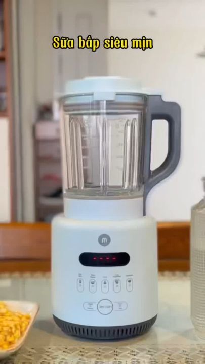 Máy xay nấu làm sữa hạt Mishio 800w làm sữa nhuyễn mịn không cần lọc bã - Hàng chính hãng