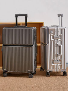 New Multifunctional Womens 20 Inch Check-In Luggage Aluminum Frame Pullman Travel Suitcase Mens Business Trip Case