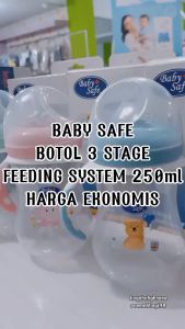 Botol Susu Bayi / Botol Minum Anak / Training Cup 3 Stages Baby Safe 250ml WN30