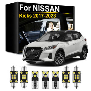 Interior LED Light Kit For Nissan Kicks 2017 2018 2019 2020 2021 2022 2023 Dome Trunk License Plate Lamp Canbus Accessories