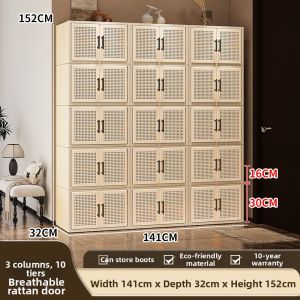 High-capacity Multi-layer Shoe Rack for Home and Renting Spaces