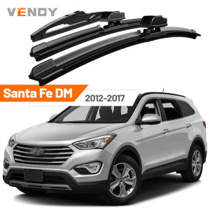For Hyundai Santa Fe DM 2012-2017 2013 2014 2015 2016 Front & Rear Windshield Wiper Blades Windscreen Wipers Set Accessories