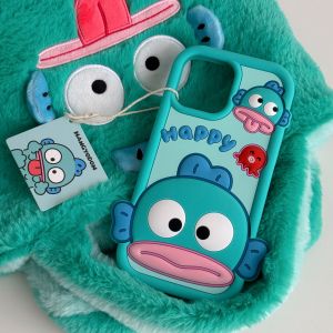 Sanrio | Funny Cartoon Hangyodon Phone Case For iPhone 17 16 15 14 13 12 Pro Max 16 Plus 17 Pro Shockproof Silicone iPhone 11 Back Cover