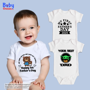 Baby Onesies PH My 1st Fathers Day Baby Clothes Gift for Dad 0-12 months Cotton Newborn Baby Girl Boy Clothes