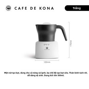 CAFEDE KONA | Máy Làm Sữa Đánh Bọt Tự Động Điện cho Sữa Nóng và Lạnh