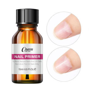 ไพรเมอร์ปราศจากกรด กาวเหลวป้องกันการหลุดและงอ น้ำมันแยกชั้น กาวรองพื้น ไม่หลุดง่าย ปกป้องเล็บ