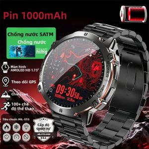 Đồng Hồ Thông Minh T-Rex 3 2025 Bản Gốc GPS Siêu Tốc Chống Nước 5ATM Màn Hình AMOLED HD Pin 1000mAh Thiết Bị Theo Dõi Thể Dục Dành Cho Nam