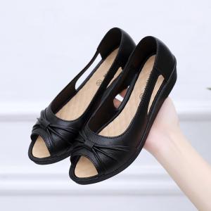 BEAUTISKY | Comfortable Wedge Fish Mouth Plastic Sandals