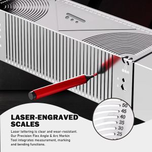 Hai mục đích kim loại scriber Góc điều chỉnh được & vòng cung dụng cụ đánh dấu cho gia công kim loại
