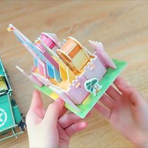 3D DIY Jigsaw Puzzle Building Toy DIY Children’s Educational Early Education Toy 3D Jigsaw Puzzle