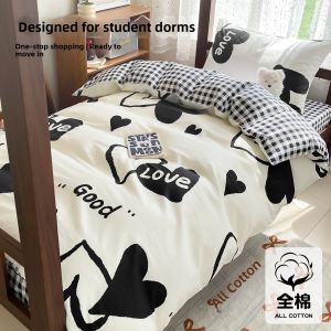 All Cotton Single Bed Bedding Set