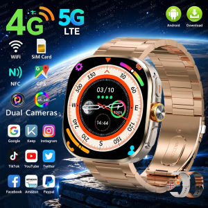 New Global Version 5G Smart Watch With 190° Rotary 900W Camera Google Store Android 10.0 GPS WIFI 2.4" AMOLED Screen Smartwatch
