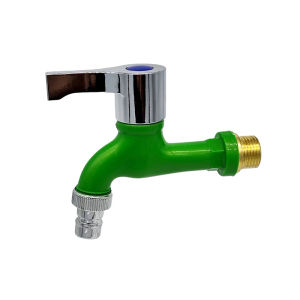 1/2" 4-Point Water Inlet In-Wall Plastic Faucet for Washing Machine Household Improvement Washer Tap