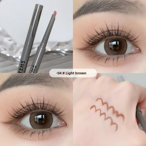 New Chinese Fox Eye Makeup! Red Eyeliner Waterproof Not Smudge Long-Lasting Very Fine Eyeliner Brown Novice