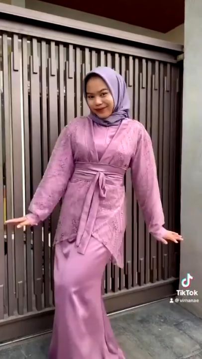 Veloxa Dress Satu Set Inner Outer Kimono Termurah Fashion Muslim Wanita