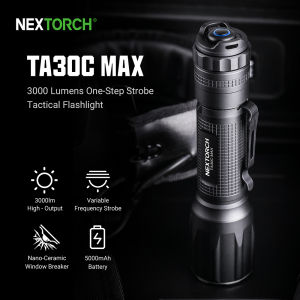 NEXTORCH TA30C MAX Tactical Flashlight long-range rechargeable rescue flashlight portable ultra bright search flashlight