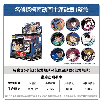 KAYOU | Huy Hiệu Nhôm Anime Thám Tử Conan