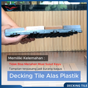 Decking Tile Kayu Asli Kalimantan 49x49 cm (LANTAI OUTDOOR)