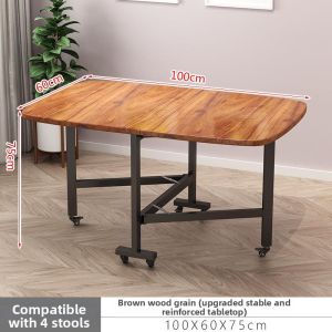 TENGYAGAO | Folding Portable Table and Chair Set with Wheels