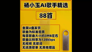 热门歌曲 杨小玉 AI女歌手改编新唱雷鬼女声版 音乐u盘mp3 Popular song Yang Xiaoyu AI female singer adapted new reggae female version music USB flash drive mp3