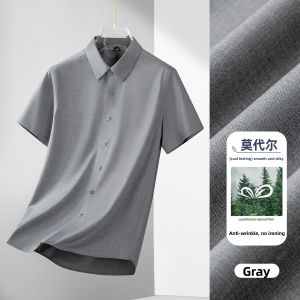 MiiOW | Cat Person Modal Polo Shirt Short Sleeve Mens Summer Thin Breathable Skin-friendly Smooth Comfortable Solid Color Minimalist High-end