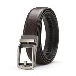 Ratchet Belts for Men Formal Automatic Buckle Leather Male Belts Golf Luxury Designer Black Brown Waistband 3.5cm Plus Size