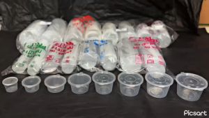 THINWALL SAOS SAMBAL KECIL 25 35 5080100125150175 ML MEREK DM TERMURAH ISI 50 PCS / SAUCE CUP/WADAH SAMBAL BERKUALITAS