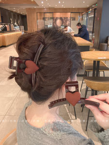 Large Size Shark Clamp Hair Clips Womens One-Word Grab Clip Stylish Hair Accessories out New Korean Style ly Baked