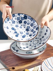 Creative Deep Japanese Style Ceramic Plate