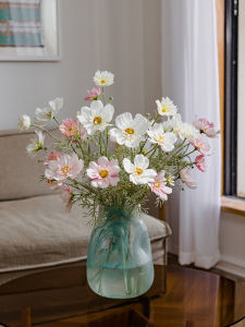 ดอกกุหลาบเทียม ดอกกุหลาบเล็ก สไตล์เรียบง่าย สบายๆ สำหรับตกแต่งโต๊ะทำงาน ห้องนั่งเล่น โต๊ะทานอาหาร ดอกไม้เทียม สินค้าตกแต่งบ้าน