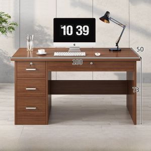 Office Desk Minimalist Modern For Home Chest of Drawer with Lock Boss Desk Chair Combination Office Staff Computer Table