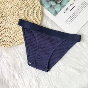 กางเกงในผู้หญิง แบบชิ้นเดียว ทรงบิกินี ผ้าฝ้าย นุ่มสบาย กระชับสรีระ