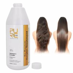 Pelurus Rambut Keratin 5% 8% 12% Treatment Smoothing Brazilian 1000ml Hair Straightener For Damaged