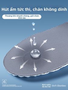 MICUI | Đệm Giày Thể Thao Nam Chống Sốc Thấm Mồ Hôi Kháng Khuẩn